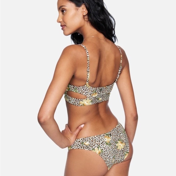 Hurley Jungle Cat Animal Print Bikini Set Size Large Women - Picture 2 of 14